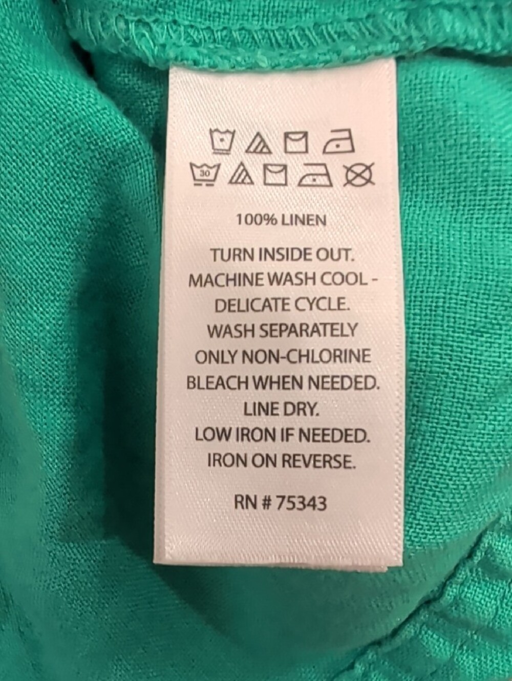Jones New York Kelly Green Linen Jacket - Picture 7 of 7